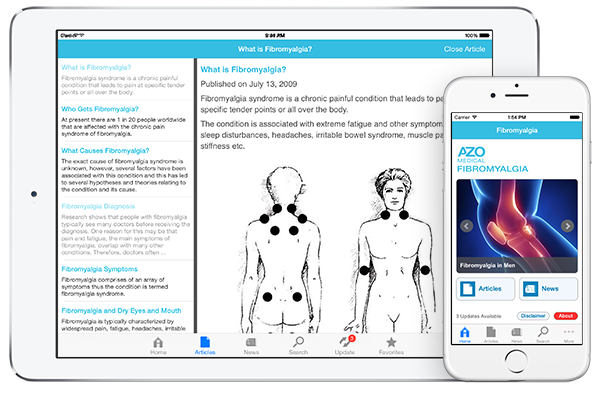 Fibromyalgia by AZoMedical App screenshots