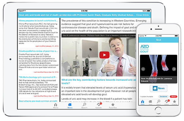 Gout by AZoMedical App screenshots